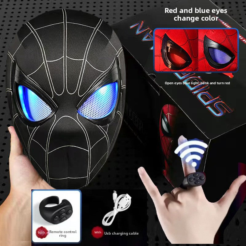 SpideyDrip Spider Man Movable Eye LED Helmet with Remote Control