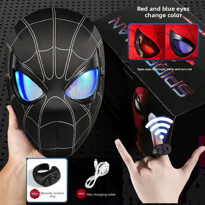 SpideyDrip Spider Man Movable Eye LED Helmet with Remote Control