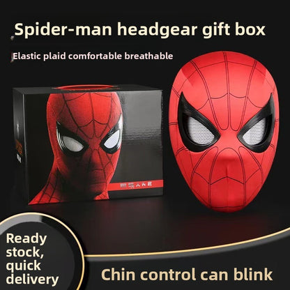 SpideyDrip Spider Man Movable Eye LED Helmet with Remote Control