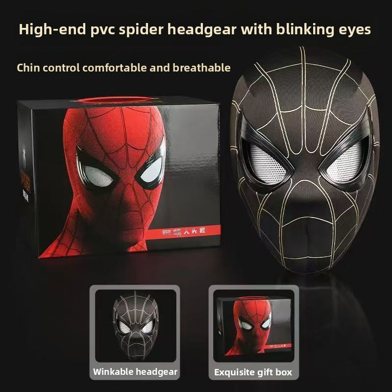 SpideyDrip Spider Man Movable Eye LED Helmet with Remote Control
