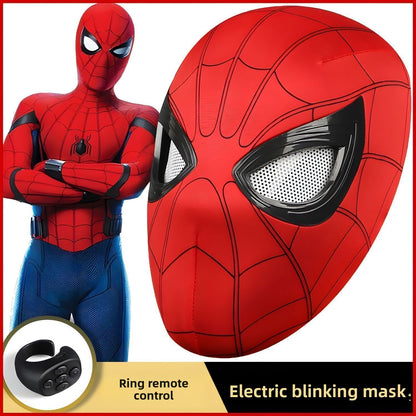 SpideyDrip Spider Man Movable Eye LED Helmet with Remote Control