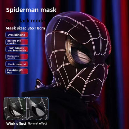 SpideyDrip Spider Man Movable Eye LED Helmet with Remote Control