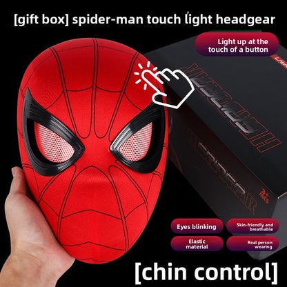 SpideyDrip Spider Man Movable Eye LED Helmet with Remote Control