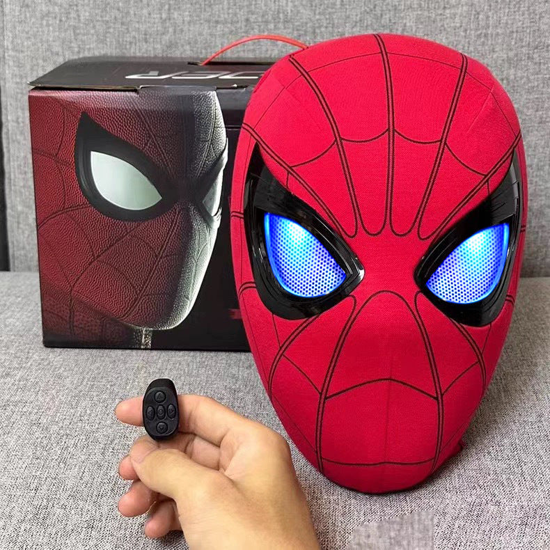 SpideyDrip Spider Man Movable Eye LED Helmet with Remote Control