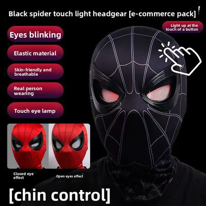 SpideyDrip Spider Man Movable Eye LED Helmet with Remote Control