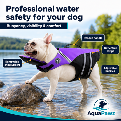 PaddlePaws™ Dog Life Jacket