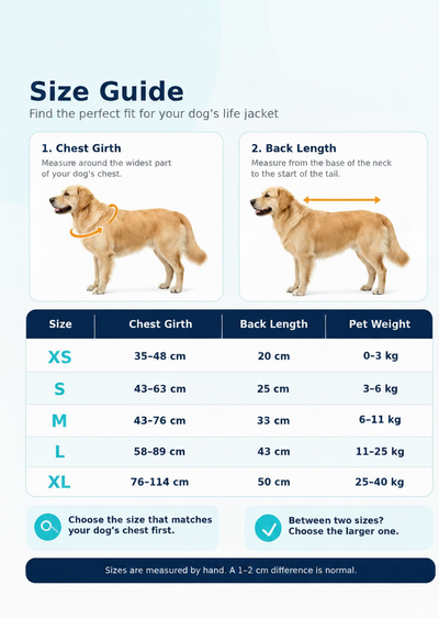 PaddlePaws™ Dog Life Jacket