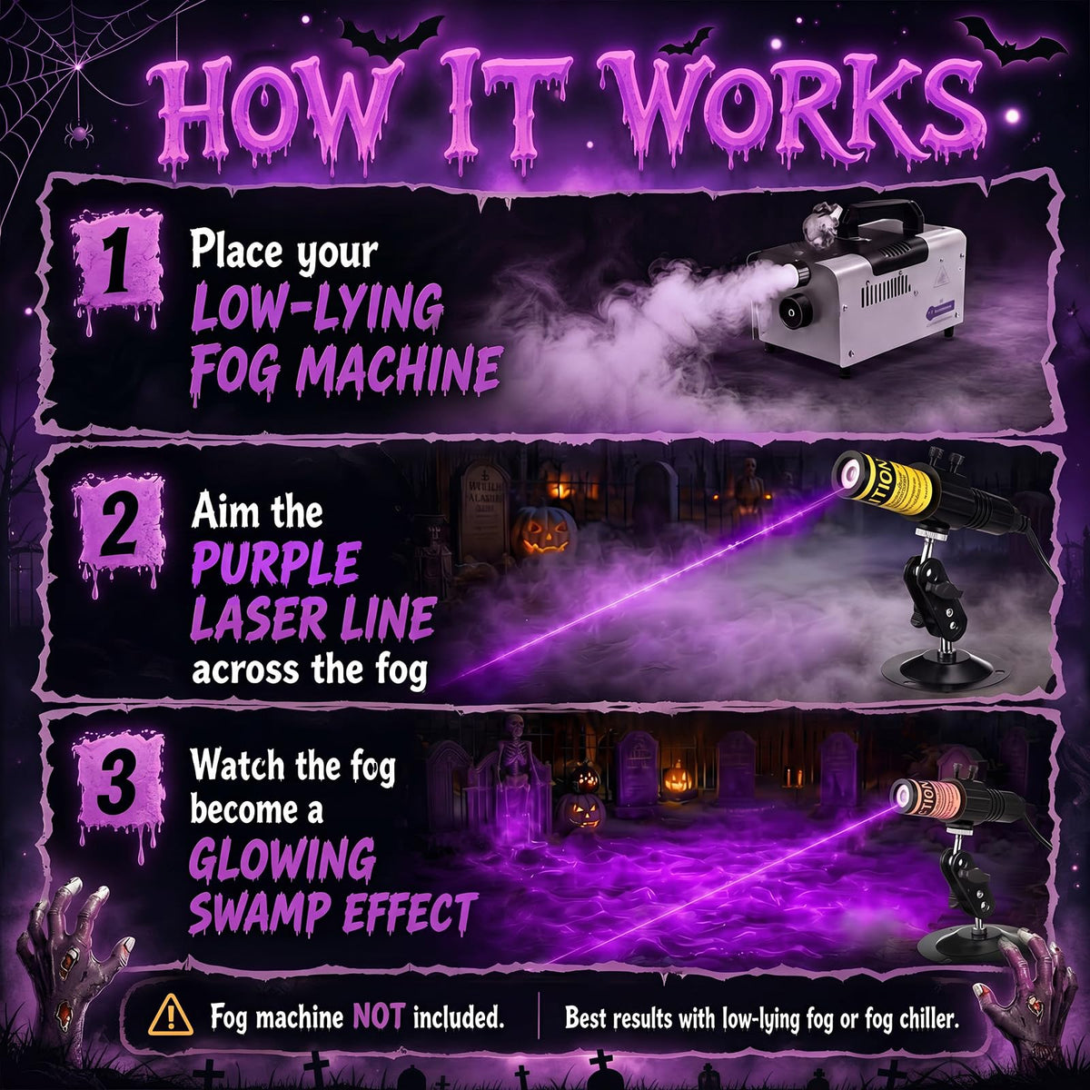 LumiVera™ Halloween Laser Swamp Light