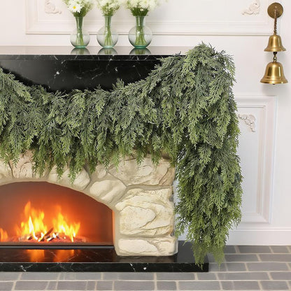 Lumivera™ 6 Ft 2Pcs Artificial Cedar Christmas Garland