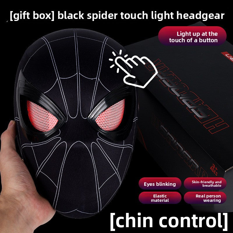 SpideyDrip Spider Man Movable Eye LED Helmet with Remote Control