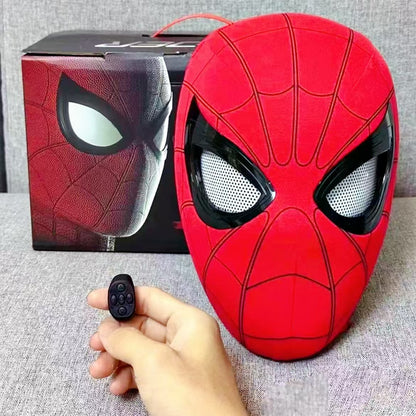 SpideyDrip Spider Man Movable Eye LED Helmet with Remote Control