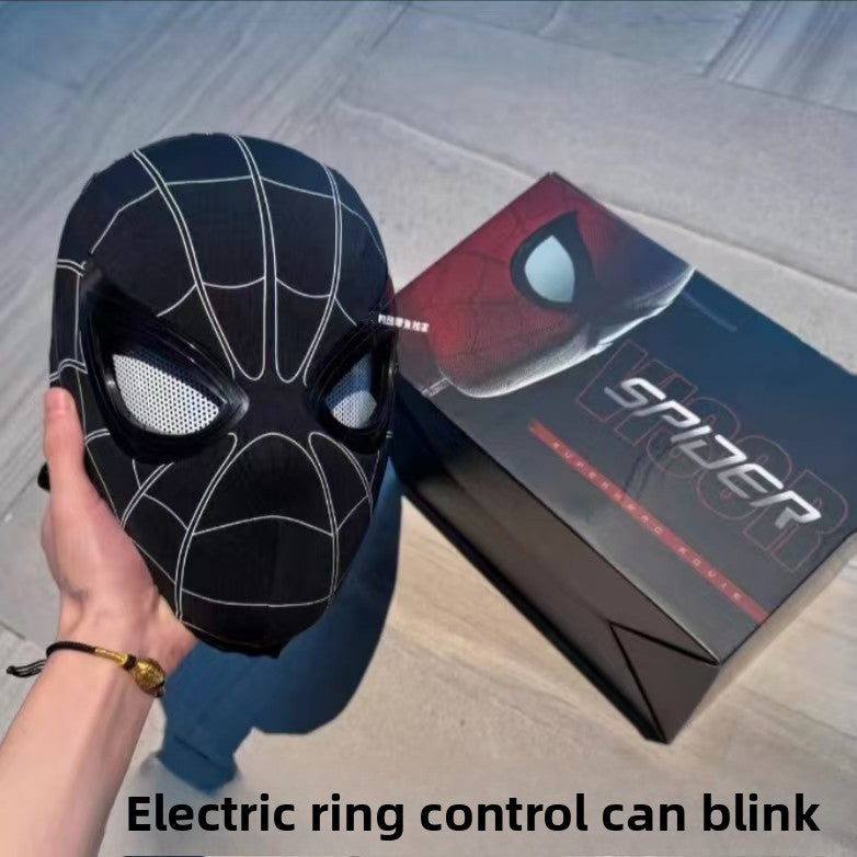 SpideyDrip Spider Man Movable Eye LED Helmet with Remote Control