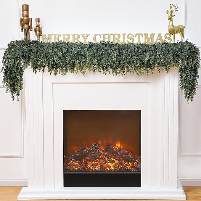 Lumivera™ 6 Ft 2Pcs Artificial Cedar Christmas Garland